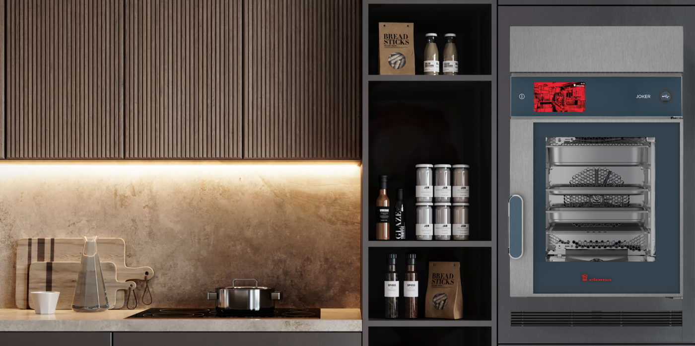 Render image of a modern kitchen interior